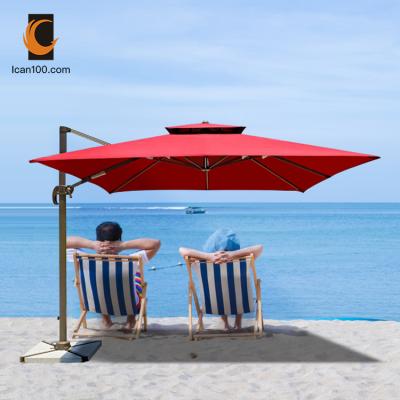 China Modern High Temperature Resistance Large Size Pour Up Outdoor Restaurant Parasol Sunshade Umbrellas for sale