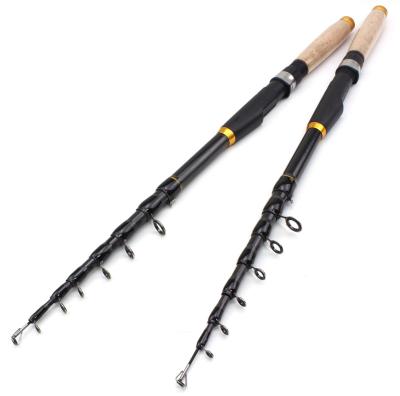 China Fishing Rod Durable Pocket Carbon Fiber Pole Portable Rotating Telescopic Fishing Rod for sale