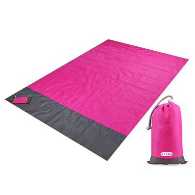 China 200x210cm Modern Waterproof Beach Picnic Pocket Mat Sand Free Blanket Camping Picknick Tent Folding Blanket Outdoor Bedding for sale