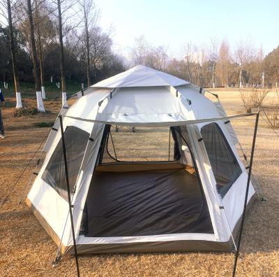 China Camouflage/Field Game 5-8 Persons Speed-Opening Waterproof Outdoor Family Space Automatic Portable Folding Space Tent For Hiking for sale