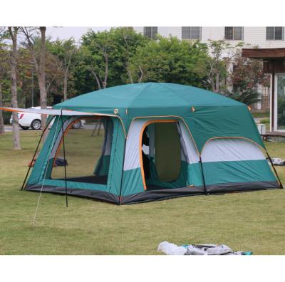 China Camouflage Outdoor Game Camping / Field With 2 Bedroom And 1 Large Living Room Tent 5-8 People for sale