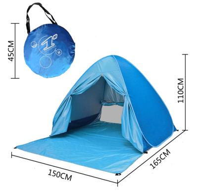 China Camouflage Game Beach Camping Tent Noise/Field Up Ultralight Folding Tourist Fish Fully Sun Anti-UV ShadeTent Automatic Open Family 2-5 Person for sale