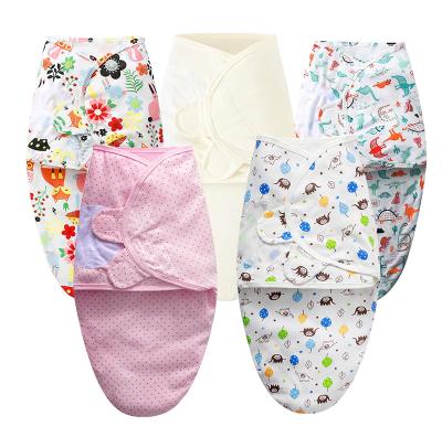 China Raising Baby Sleeping Bag Envelope Outer Newborn Wrap Wrap Soft 100% Cotton For 0-6 Months Sleep Blanket for sale