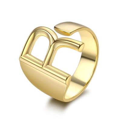 China Retro CLASSIC English Personality Letter Index Ring Female Ins Knuckle Fashion Ring Open Ring for sale