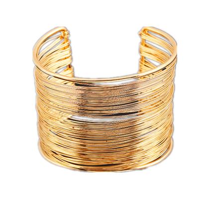 China Wholesale punk metal exaggerated open wire bangle bracelet ladies street office/career factory for sale