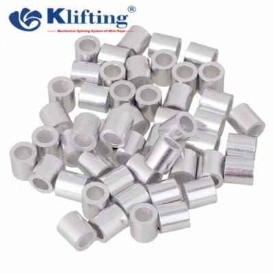 China DIN3093 Aluminum Round Swage Sleeve Seamless For Wire Rope for sale