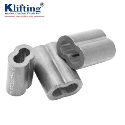 China Extended Use Aluminum Lifting Pads Hourglass Buckle Crimp Swage Sleeves for sale