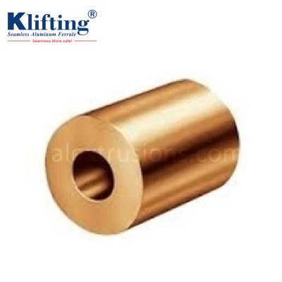 China For wire rope copper ferrules for wire rope stop button for sale