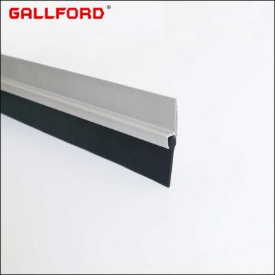 China GF-H2124 Modern Self Adhesive Aluminum Door Bottom Seal Strip With Rubber Sweeper for sale