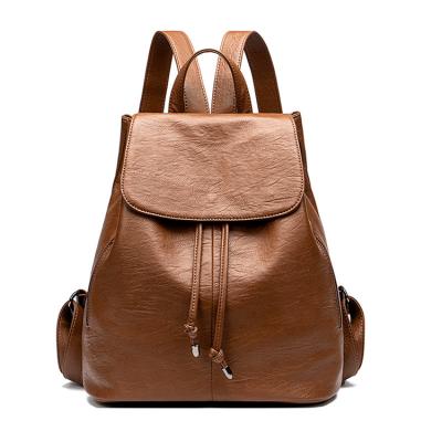 China None China Supplier Women's Backpack Clips PU Leather Backpack Fashion Waterproof Backpack for sale