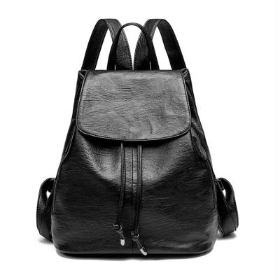 China None 2021 Latest Women's Backpack Fashion Lady Pu Leather Female Women Travel Backpack PU for sale