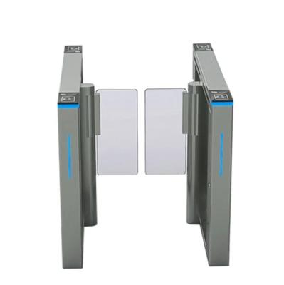 China Stainless Steel / According to customer requirements Swing High-speed Sliding Turnstile Gate Mechanism Full-height Quick Entry Turnstile Supermarket for sale