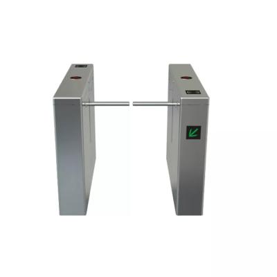 China Stainless Steel / According To Customer Needs Security Access Control Fingerprint Communication Sign On Stainless Steel Barrier Door Automatic Bipod Revolving Gate for sale