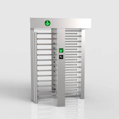 China Stainless Steel / According To Customer Needs Full Height Entry Channel Two Way Security RFID Card Reader Double Door Turnstile With Access Control System for sale