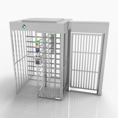 China Stainless Steel / According To Customer Requirements Full Height Turnstile RFID Card Reader With Access Control System Double Door Entry Channel Two Way Security for sale