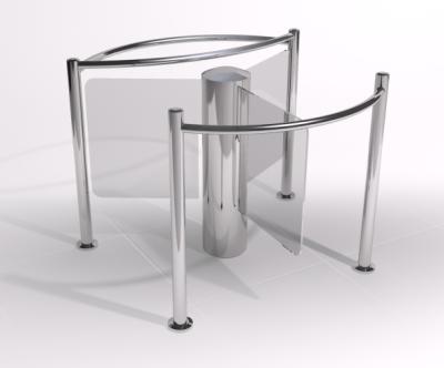 China Stainless Steel / As Per Customer Requirements Half-height Turnstile Stainless Steel Turnstile With RFID Reader Access Control Systems Security Electronic Acrylic for sale