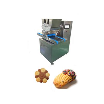 China Snack Factory 2 Color Gingerbread Staffed Cookie Dropping Machine Staffed Cookies Dropping Machine Price for sale