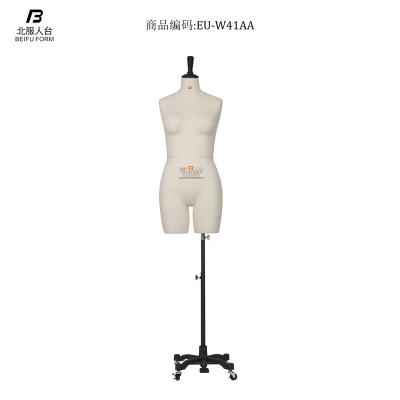 중국 Half Body Female Dress Forms EU Standard Mannequin Women Dress Form 판매용