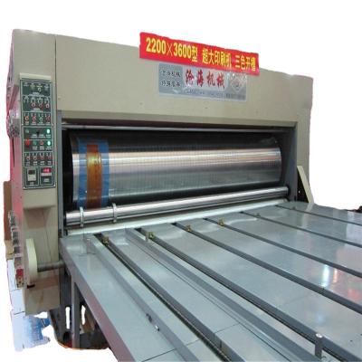 China food & Beverage Factory Canghai Semi-automatic 4 Color Flexo Printer Slotter Die Cutting Machine for sale