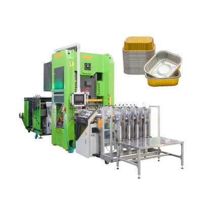 China Factory Professional 80 Fully Semi-automatic High Speed ​​Four Cavity Aluminum Foil Container Production Line Making Machine for sale