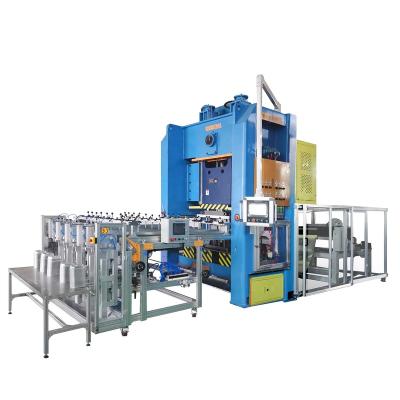 China Aluminum foil container punching machine high efficiency automatic multi-cavity aluminum tray production line for sale