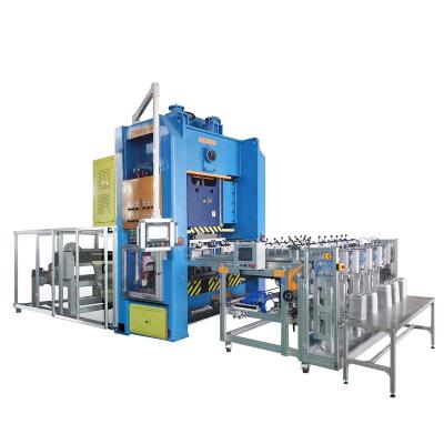 China Hot selling 130t multi-cavity automatic aluminum foil container factory h type punching machine for sale