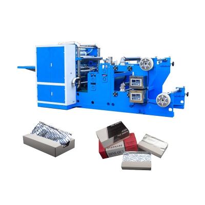 China Automatic Food Kitchen Cutting Type Aluminum Foil Drawing Paper Pop Up Aluminum Sheets Making Machine for sale