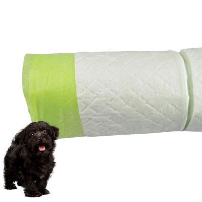 China Viable Biodegradable Puppy Pad, Pla Pe Film, Bamboo Pulp Urine Pad Puppy Training Absorbent Pads for sale