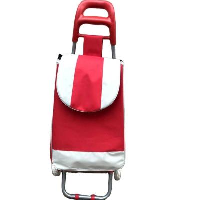 China New Design Fashion Folding Cheap Collapsible Shopping Cart With Bag for sale