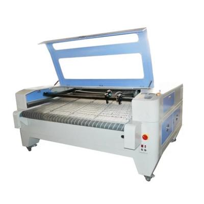 China Water Cooled High Quality Durable Automobile Worktable Sealed CO2 Laser Tube Fabric Laser Feeding Cutting Machine With CCD for sale