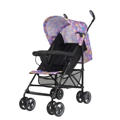 China Easy Folding Portable Baby Stroller Guaranteed Classic 4 Multifunctional Suitable Wheels Sale Quality Price Stylish Purple Baby Stroller for sale