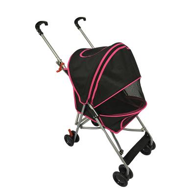 China Sustainable China Factory Wholesale 4 Wheel Pet Stroller Dog Cat Trolley Small Size Easy-Carried Trolley for sale