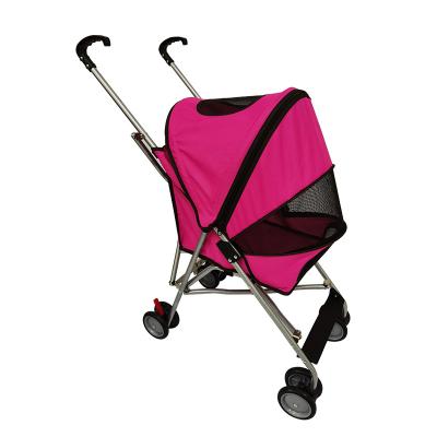 China High Quality Polishing Viable Eva Treat Travel Pet Portable Four Wheel Stroller For Dogs And Cat for sale