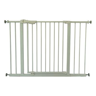 China Baby and Pet Protect Prevent Safety Good Quality Easy Open Extra Wide Narrow Automatic Baby Door Indoor Injuiry Mount Injuiry Pressure Barrier Fence for sale