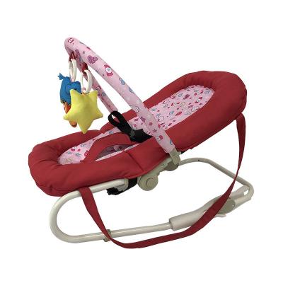 China Durable+adjustable+Mobile Newborn Plastic Colorful Label Baby Rocker Custom Latest Brand Design With Hanging Toy for sale