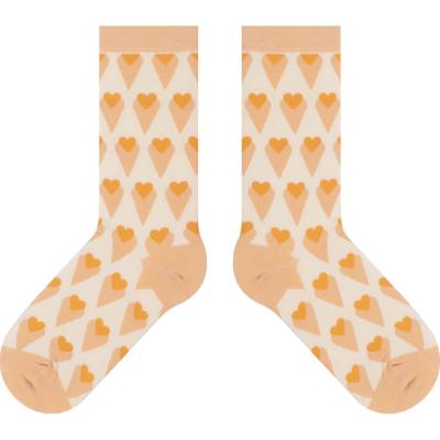 China 2021 New Women's Autumn and Winter Socks Women's Casual Plaid Personality INS Cotton Breathable Thick Socks In Tube Socks for sale