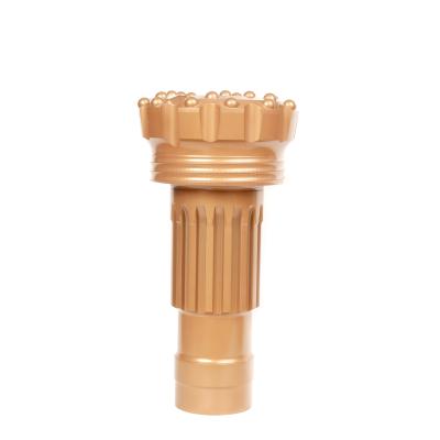 China Metal Mine High Air Pressure Bit Gold Concave Face Etc. Ql80 Cemented Carbide Button Down The Hole Drill Used For Ql40 Dth Hammer Bit for sale