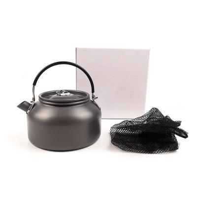 China Outdoor Activities Hot Selling Polished Pot Set Mini Camping Trip Coffee Maker Portable Outdoor Kettle for sale