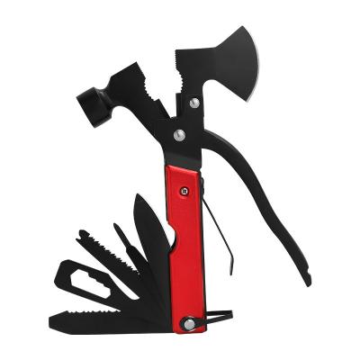 China Folding multifunctional made in China factory gear multifunctional outdoor camping multifunctional ax rescue hammer for sale