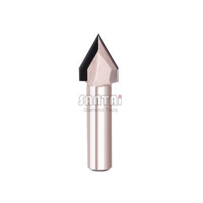 China Carbide V-Shape Flute V-Flute Router Bit End Mil Mill Cutter for sale