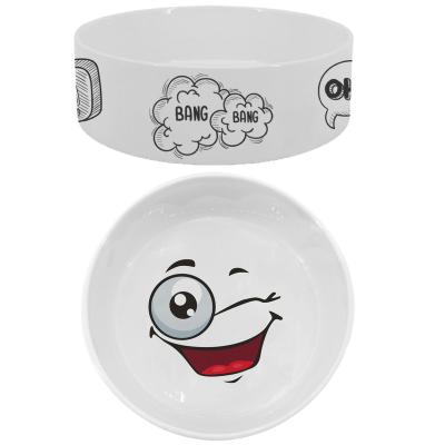 China Low MOQ Sustainable Factory Customize Design Large Ceramic Dog Bowl For Food And Water for sale