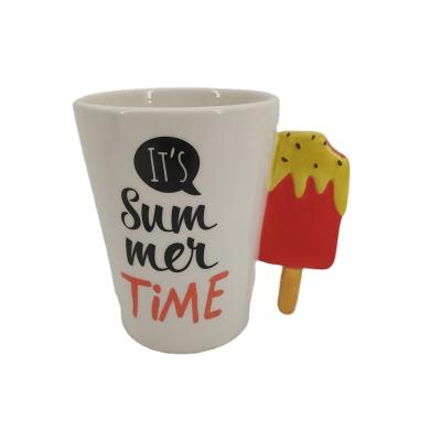 China Hot Selling Ceramic 3D Popsicle Coffee Milk Creative Unique Mug Viable For Leisure for sale