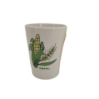 China 2022 Viable New Creative Ceramic Corn Handle Coffee Milk Mug 15oz for sale