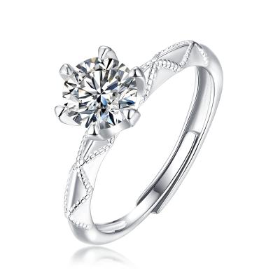 China Exquisite Charm One Carat Wish Of Love S925 Silver Ring for sale