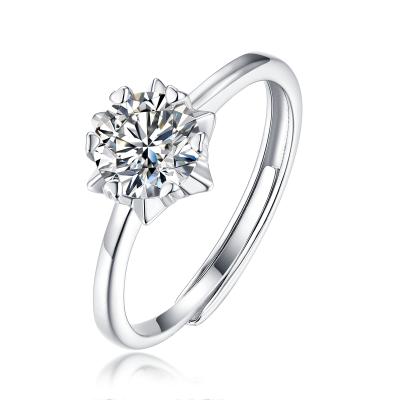 China Charm Hot European And American Fashion Snow S925 Silver Ring for sale