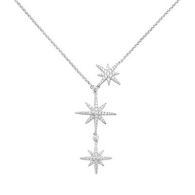 China Fashion Shine Fashionable Six Star S925 Silver Necklaces for sale