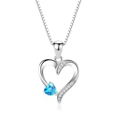 China Trendy Fashion Heart S925 Sterling Silver Hollow Pendant for sale