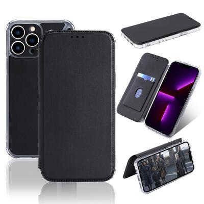 China New Shockproof Phone Cover Silicon Case Card Slot Leather Case For Samsung A13 A23 A33 for sale