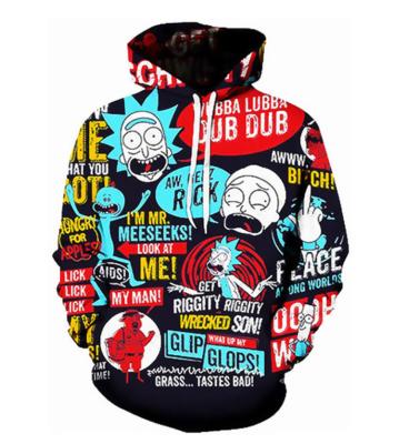 China New Plus Size Style Fashion Leisure 3D Cotton Print Sweatshirts Coat OEM Outdoor Men's Long Sleeve Hoodies for sale