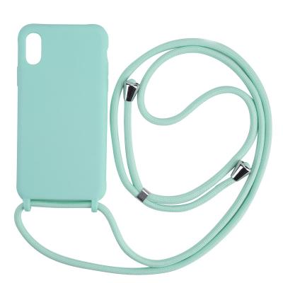 China Crusader - New Body Design Quality Silicone Case Lady For Apple Necklace Phone Case With Shoulder Strap Rope for sale